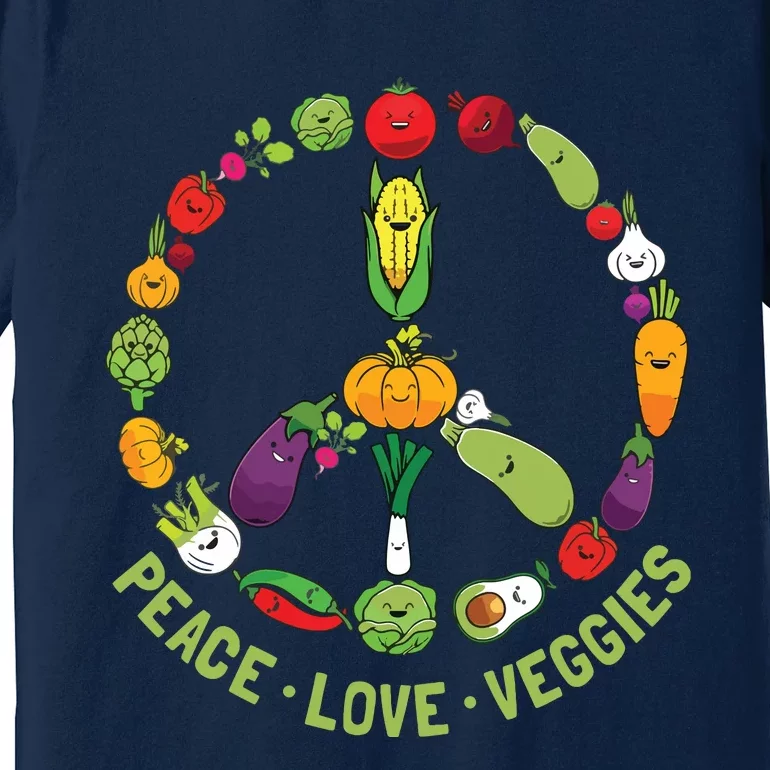 Funny Vegetarian Gift Men Women Cool Vegan Veggie Veganism Premium T-Shirt