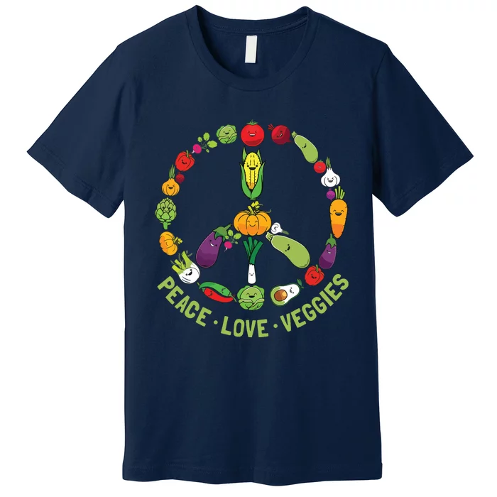 Funny Vegetarian Gift Men Women Cool Vegan Veggie Veganism Premium T-Shirt