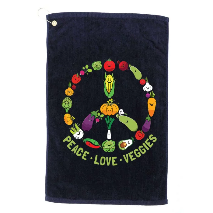 Funny Vegetarian Gift Men Women Cool Vegan Veggie Veganism Platinum Collection Golf Towel