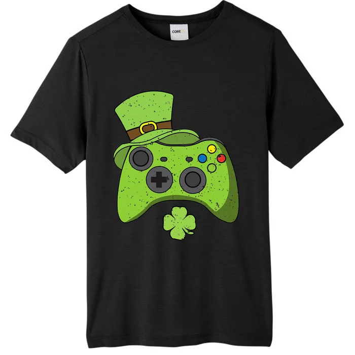 Funny Video Game Console St Patricks Day Gamers ChromaSoft Performance T-Shirt