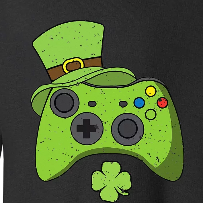 Funny Video Game Console St Patricks Day Gamers Toddler Sweatshirt