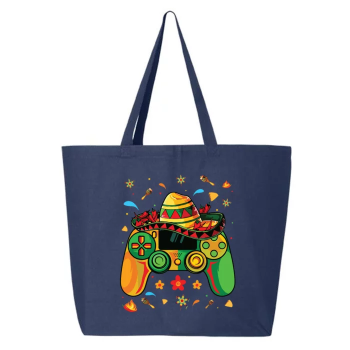 Funny Video Gamer Cinco De Mayo Let's Fiesta Party 25L Jumbo Tote