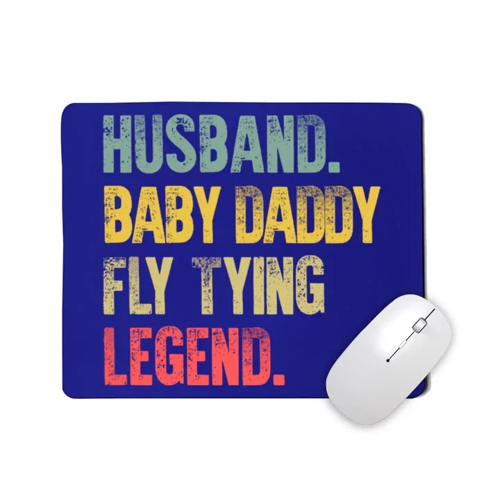 Funny Vintage Husband Daddy Fly Tying Legend Gift Mousepad