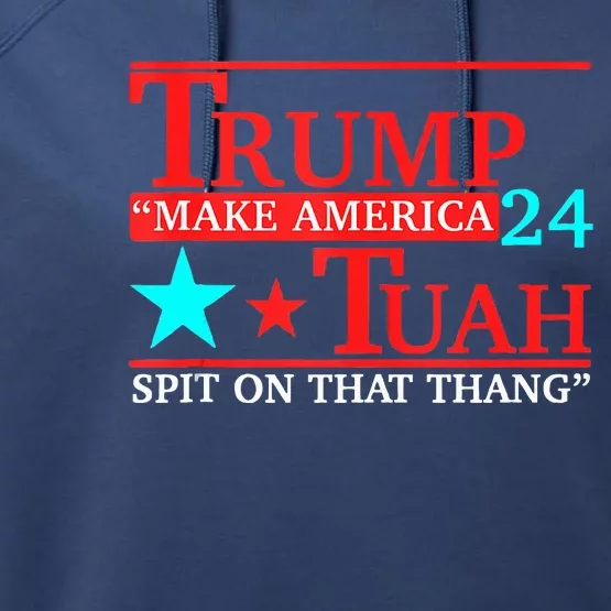 Funny Viral Humor Meme Video Girl 24 Trump Tua Performance Fleece Hoodie