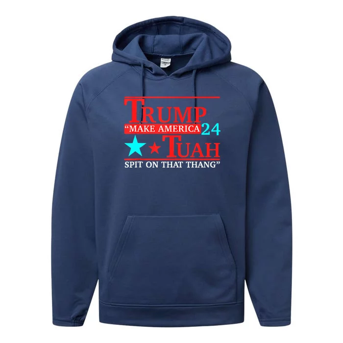 Funny Viral Humor Meme Video Girl 24 Trump Tua Performance Fleece Hoodie