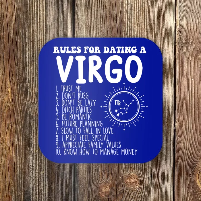 Funny Virgo Horoscope Rules For Dating A Virgo Zodiac Great Gift Coaster