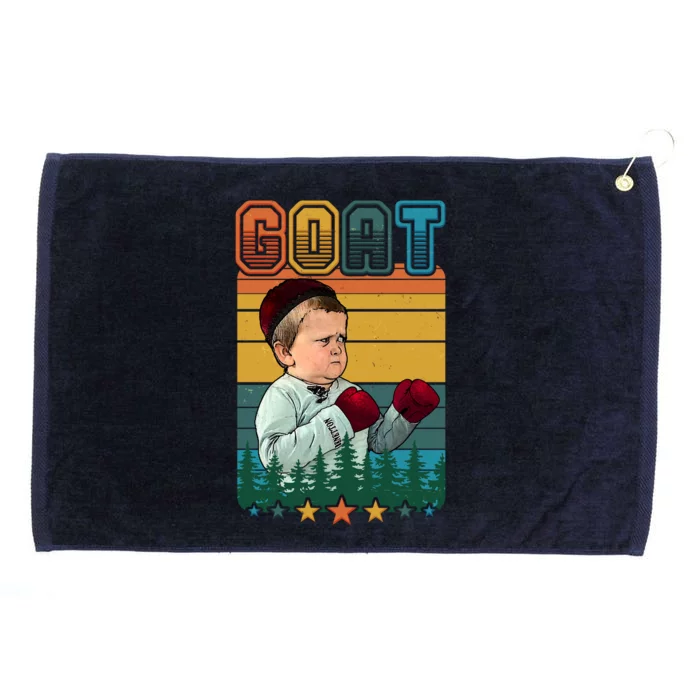 Funny Vintage GOAT Hasbulla Kid Boxer Grommeted Golf Towel