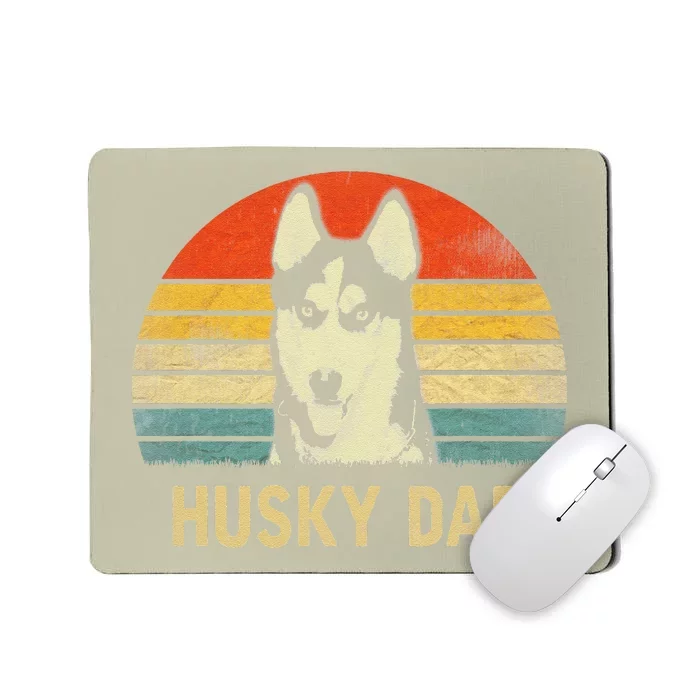 Funny Vintage Husky Dad Fathers Day Gifts For Dog Lover Mousepad