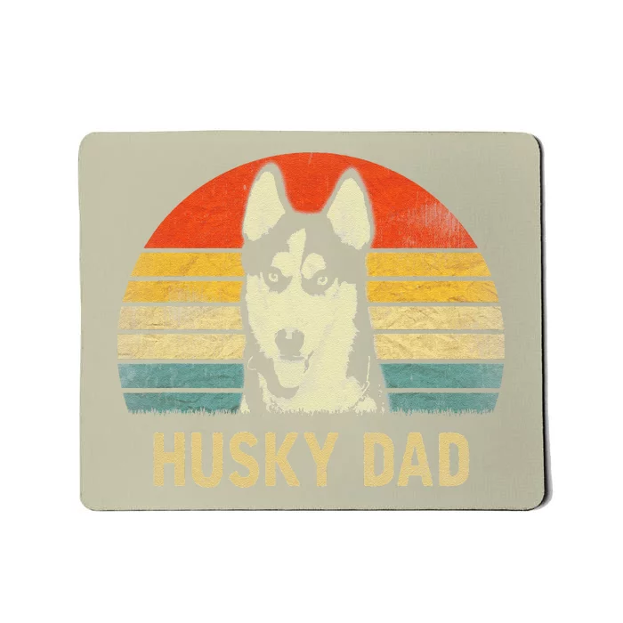 Funny Vintage Husky Dad Fathers Day Gifts For Dog Lover Mousepad