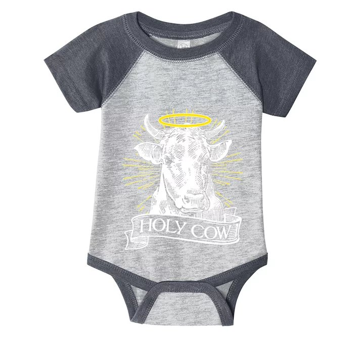 Funny Vintage Holy Cow Infant Baby Jersey Bodysuit