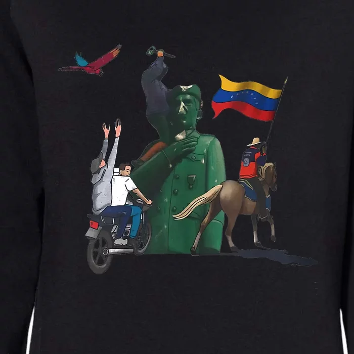 Free Venezuela Hasta El Final Abajo Cadenas Womens California Wash Sweatshirt