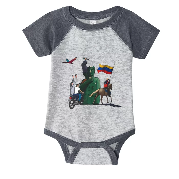 Free Venezuela Hasta El Final Abajo Cadenas Infant Baby Jersey Bodysuit