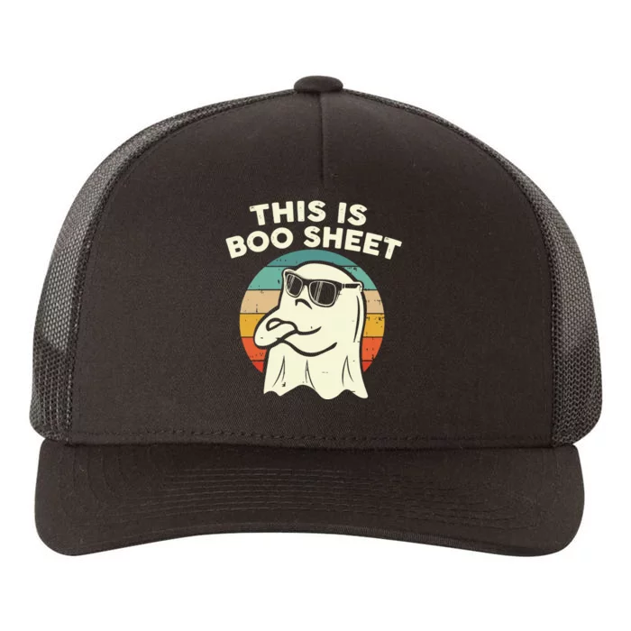 Funny Vintage Halloween Boo Ghost This Is Some Boo Sheet Gift Yupoong Adult 5-Panel Trucker Hat