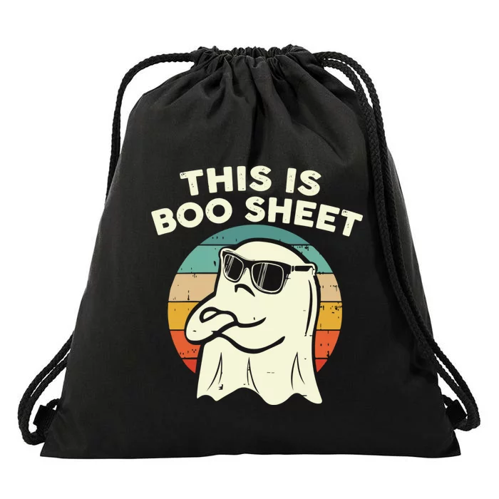 Funny Vintage Halloween Boo Ghost This Is Some Boo Sheet Gift Drawstring Bag