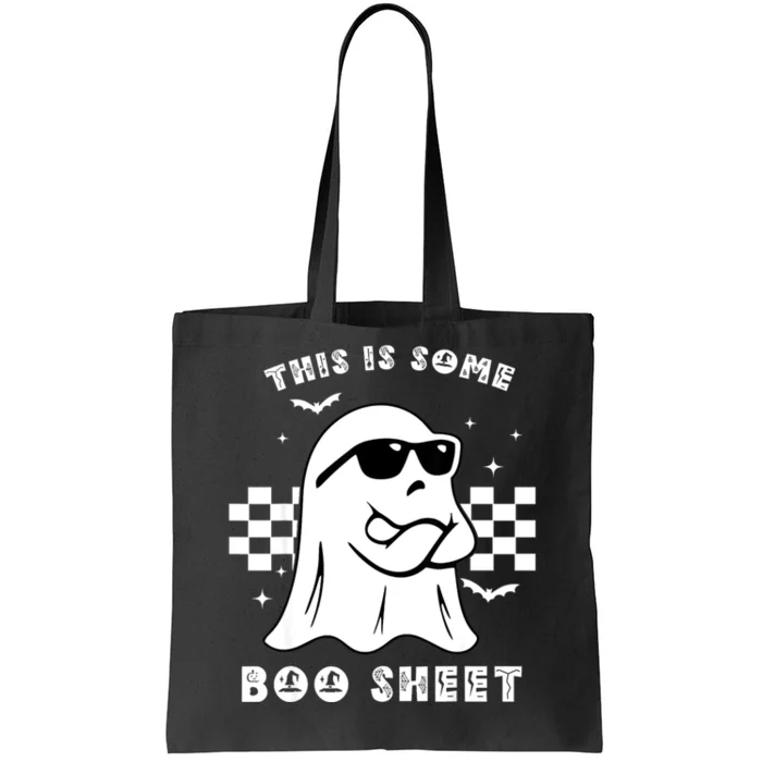 Funny Vintage Halloween Boo Ghost This Is Some Boo Sheet Gift Tote Bag