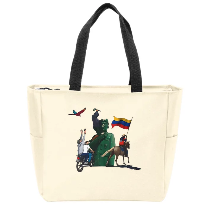 Free Venezuela Hasta El Final Abajo Cadenas Zip Tote Bag