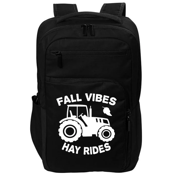 Fall Vibes Hay Rides Season Impact Tech Backpack