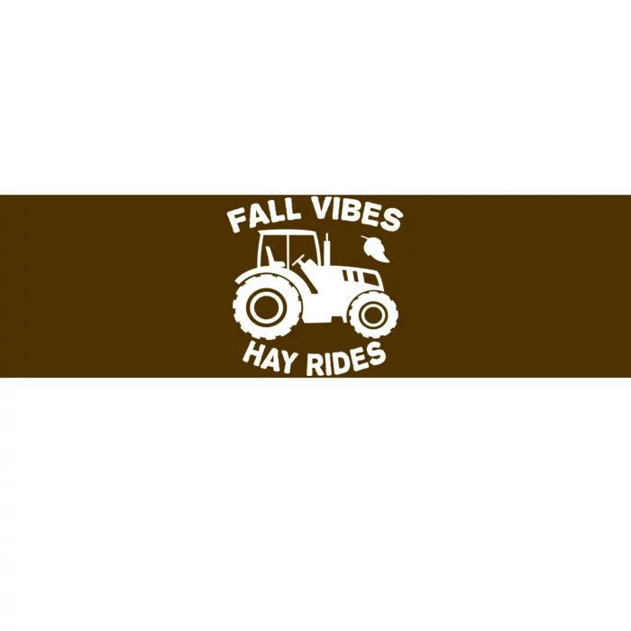 Fall Vibes Hay Rides Season Bumper Sticker