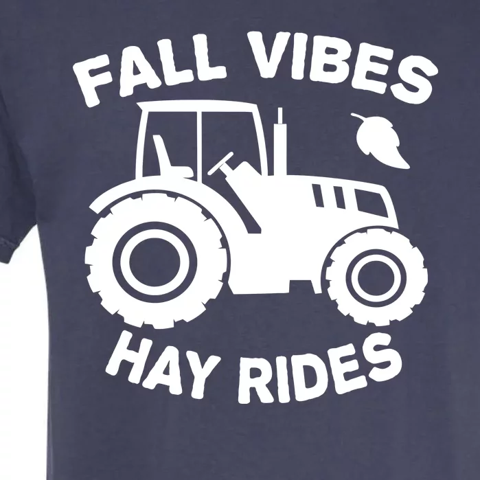 Fall Vibes Hay Rides Season Garment-Dyed Heavyweight T-Shirt