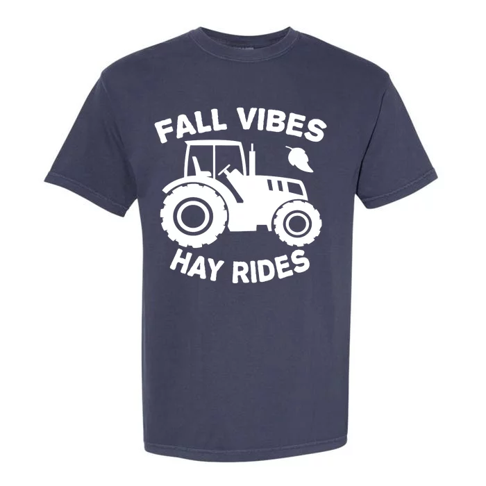 Fall Vibes Hay Rides Season Garment-Dyed Heavyweight T-Shirt