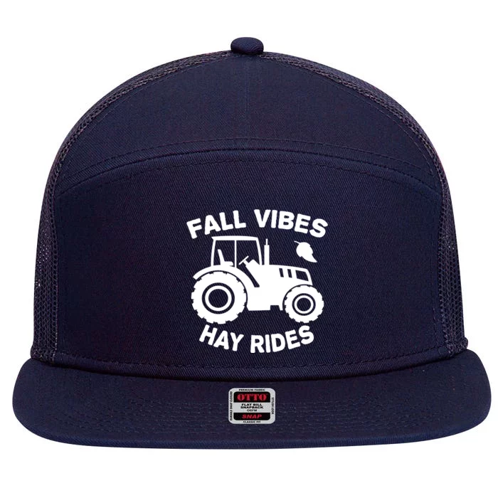 Fall Vibes Hay Rides Season 7 Panel Mesh Trucker Snapback Hat