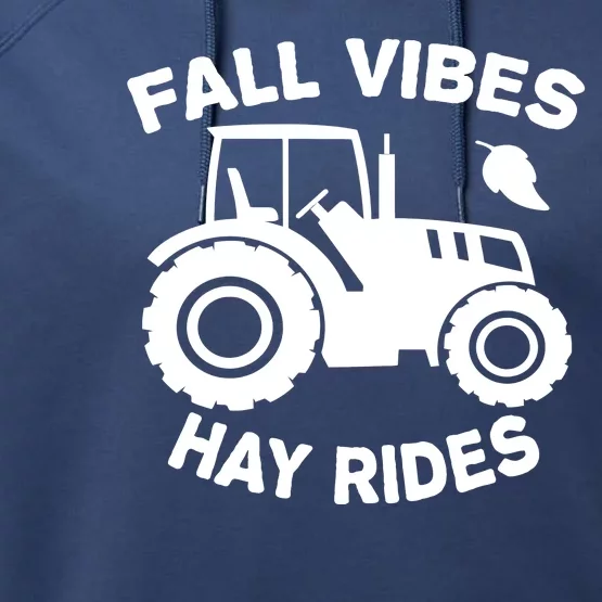 Fall Vibes Hay Rides Season Performance Fleece Hoodie