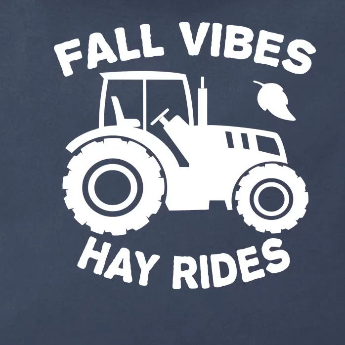 Fall Vibes Hay Rides Season Zip Tote Bag