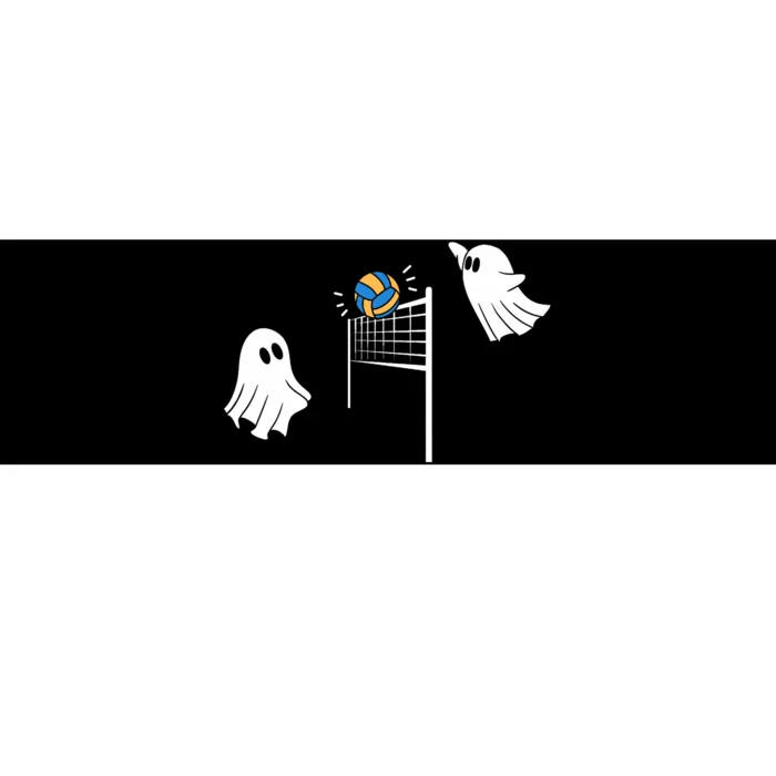 Funny Volleyball Halloween Ghost Volleyball Sports Lovers Bumper Sticker