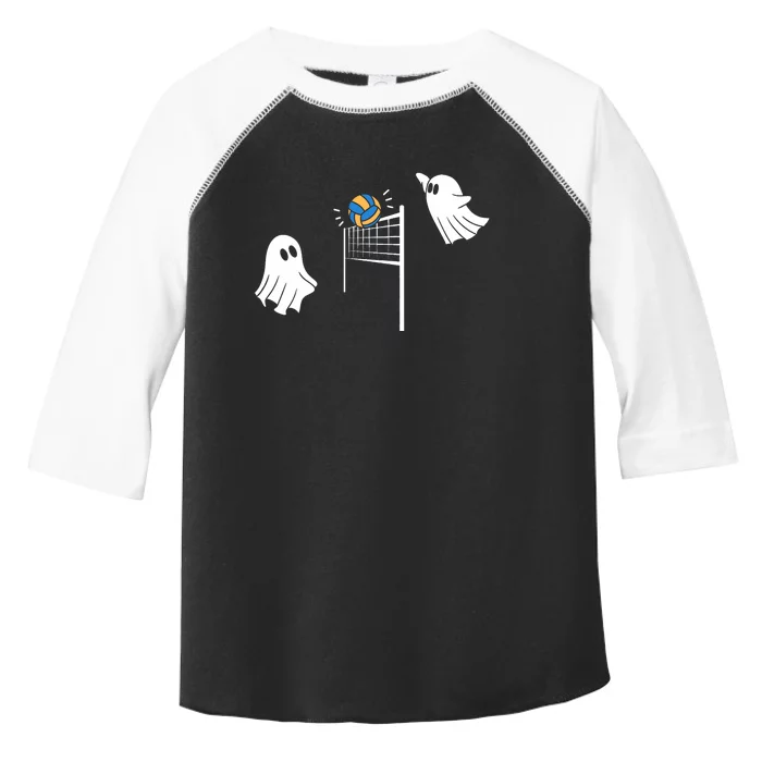 Funny Volleyball Halloween Ghost Volleyball Sports Lovers Toddler Fine Jersey T-Shirt