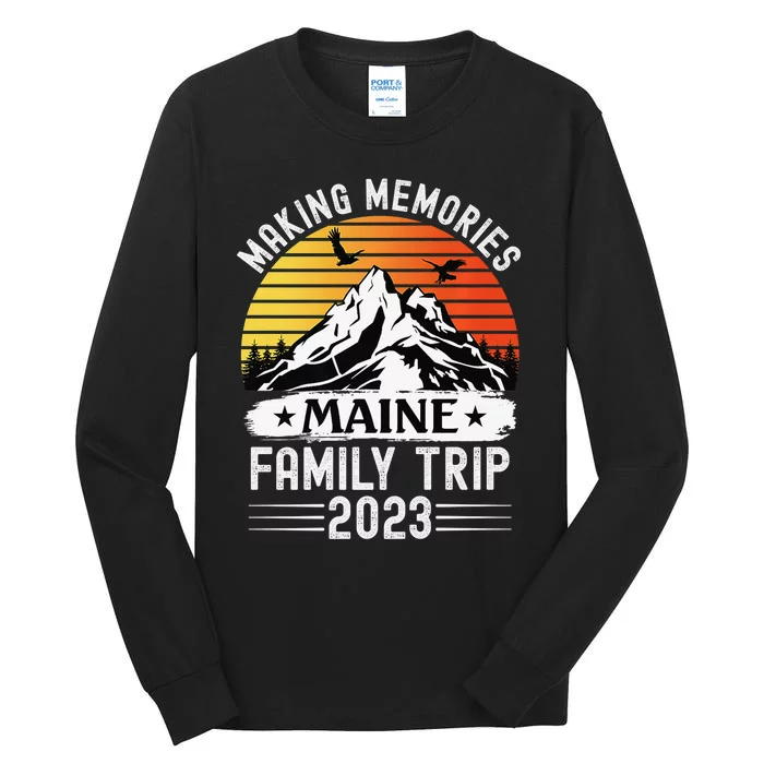 Family Vacation Hiking Camping Trip Tennessee Smoky Mountain Tall Long Sleeve T-Shirt