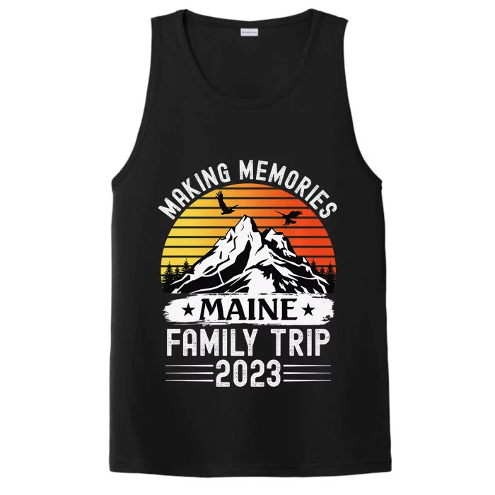 Family Vacation Hiking Camping Trip Tennessee Smoky Mountain Performance Tank