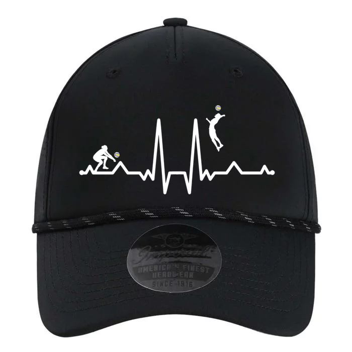 Funny Volleyball Heartbeat Gift For Lovers Performance The Dyno Cap