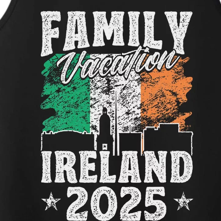 Family Vacation Ireland 2025 Beach Summer Vacation Performance Tank