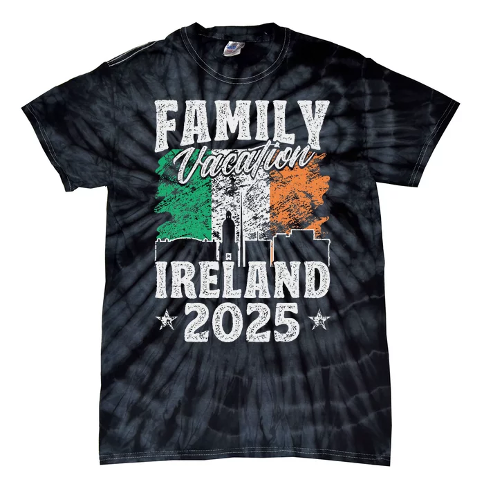 Family Vacation Ireland 2025 Beach Summer Vacation Tie-Dye T-Shirt