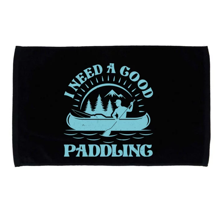 Funny Vintage I Need A Good Paddling Canoe Kayak Fan Microfiber Hand Towel