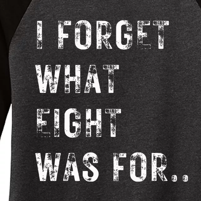 Funny Violent I Forget What 8 Was For Kiss Off Femmes Fans Women's Tri-Blend 3/4-Sleeve Raglan Shirt