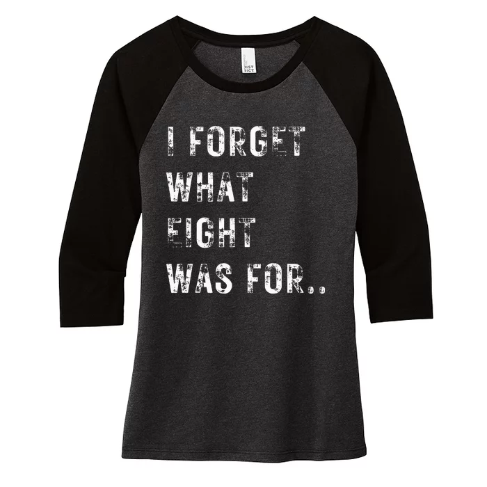 Funny Violent I Forget What 8 Was For Kiss Off Femmes Fans Women's Tri-Blend 3/4-Sleeve Raglan Shirt