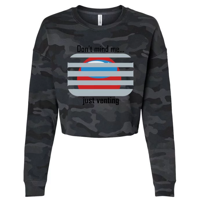 Funny Venting Imposter Cropped Pullover Crew