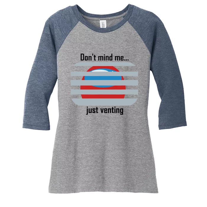 Funny Venting Imposter Women's Tri-Blend 3/4-Sleeve Raglan Shirt