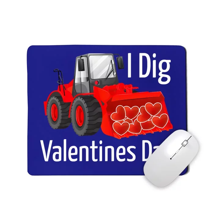 Funny Valentines Imeaningful Giftdig You Outfit Tractor Heart Gift Mousepad