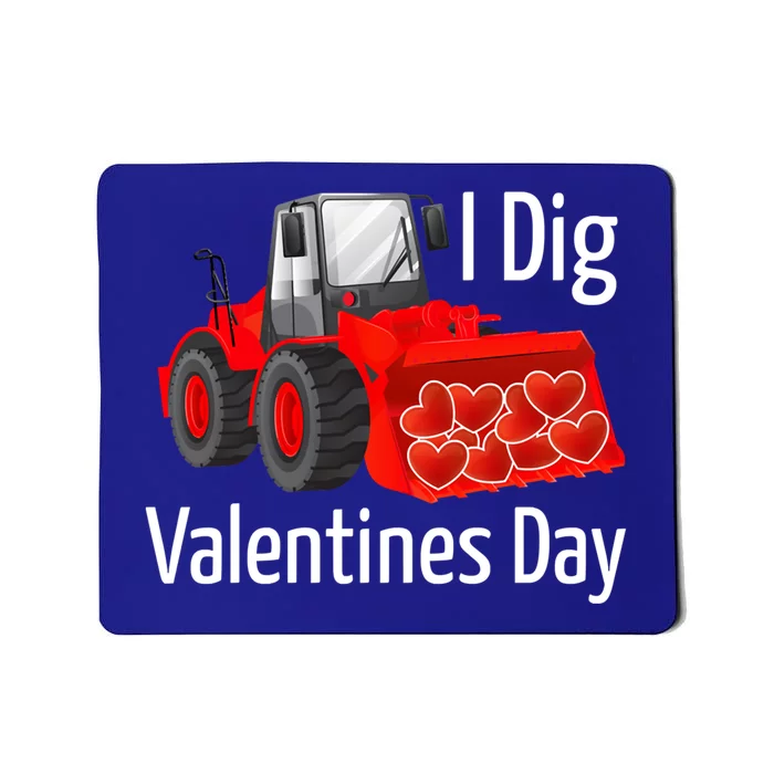 Funny Valentines Imeaningful Giftdig You Outfit Tractor Heart Gift Mousepad