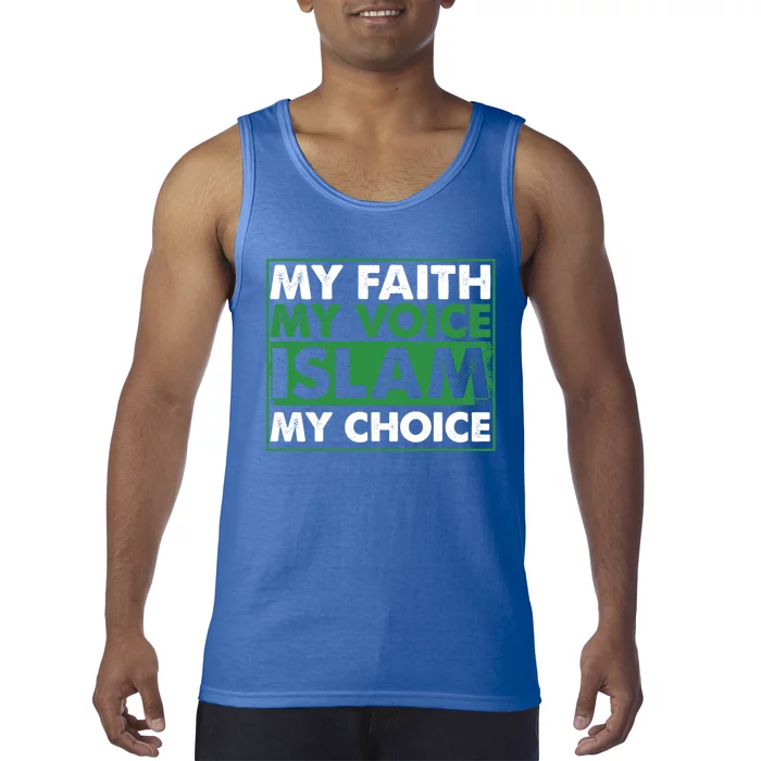 Faith Voice Islam Choice Religion Religious Islamic Gift Cute Gift Tank Top