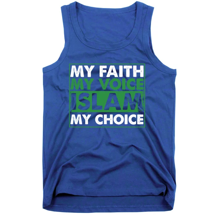 Faith Voice Islam Choice Religion Religious Islamic Gift Cute Gift Tank Top