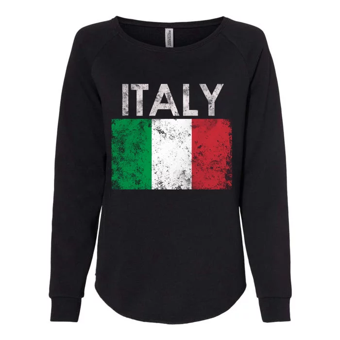 Funny Vintage Italian Italy Flag Pride Gift Womens California Wash Sweatshirt