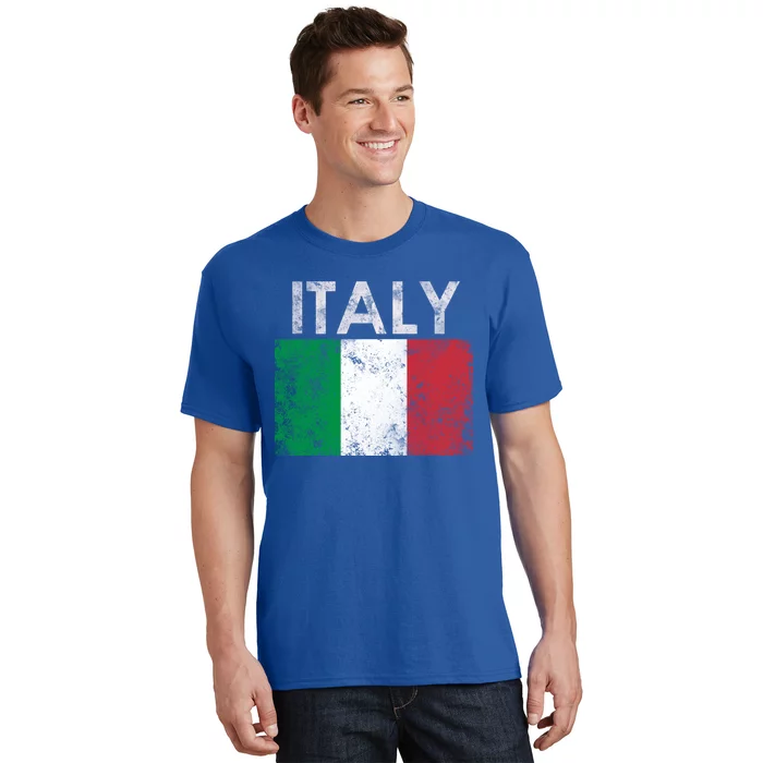 Funny Vintage Italian Italy Flag Pride Gift T-Shirt