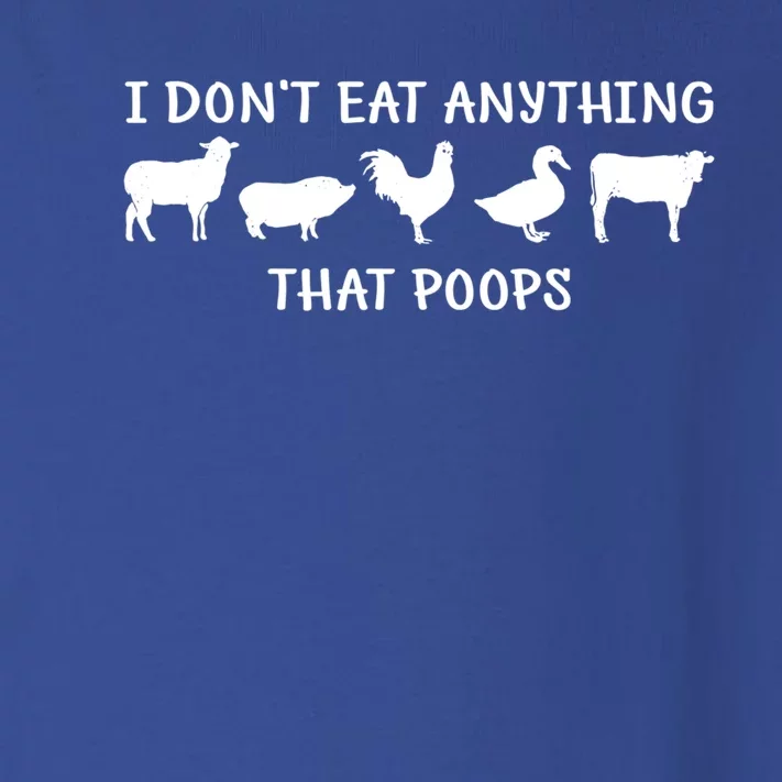 Funny Vegan I Dont Eat Anything That Poops Gift Toddler Long Sleeve Shirt