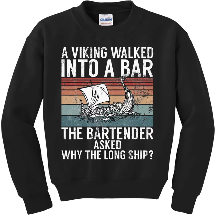 Funny Viking Joke Viking Kids Sweatshirt