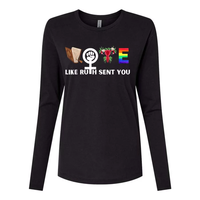 Funny Vote Like Ruth Sent You Gavel Feminists Lgbt Pride Womens Cotton Relaxed Long Sleeve T-Shirt