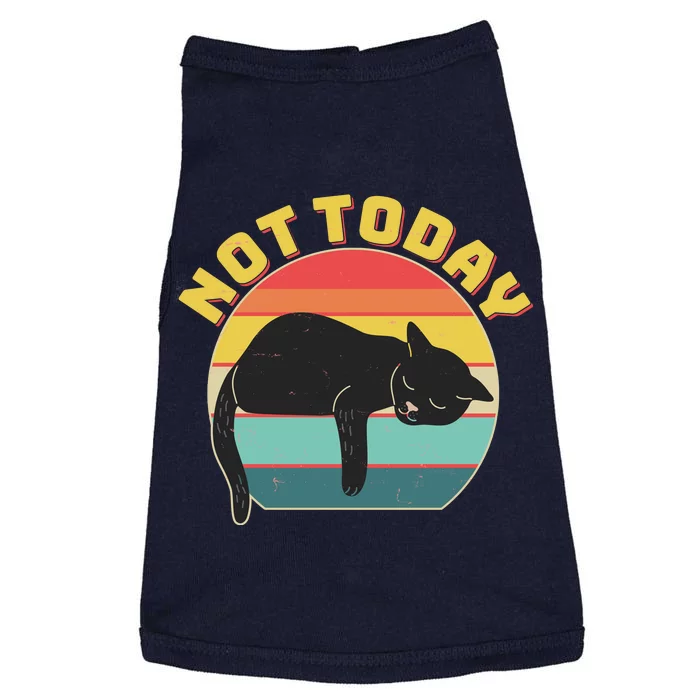 Funny Vintage Lazy Sleepy Not Today Cat Doggie Tank