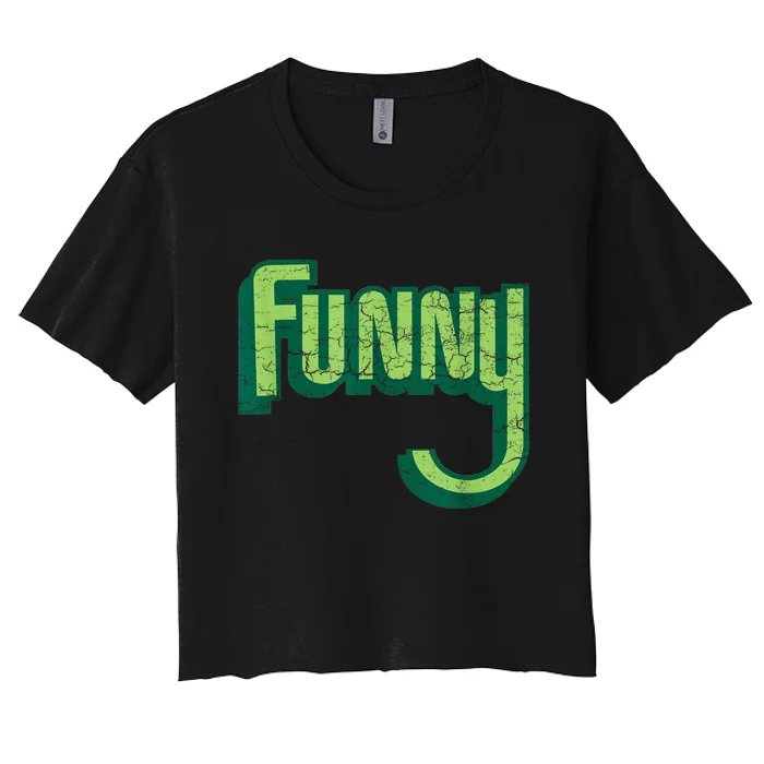 Funyuns Vintage Logo Funny Meme Women's Crop Top Tee